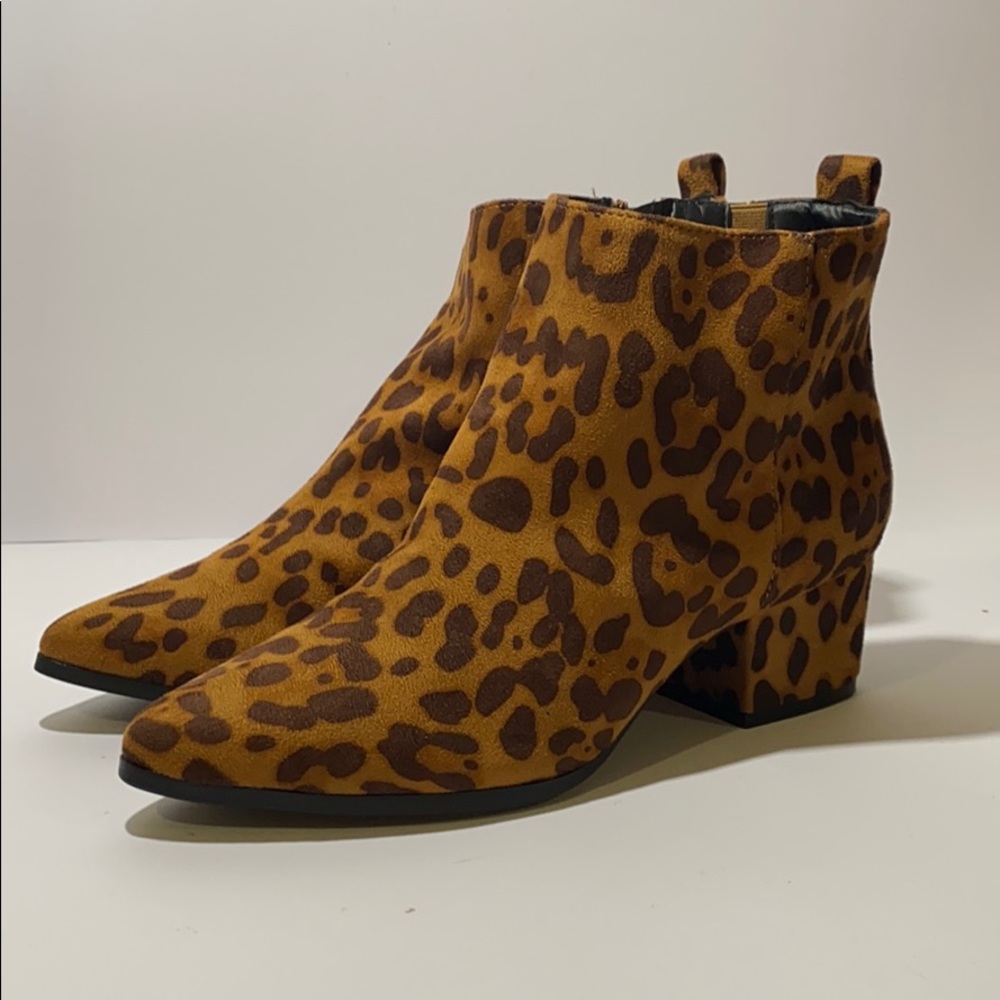 Cheetah Print Ankle Boots